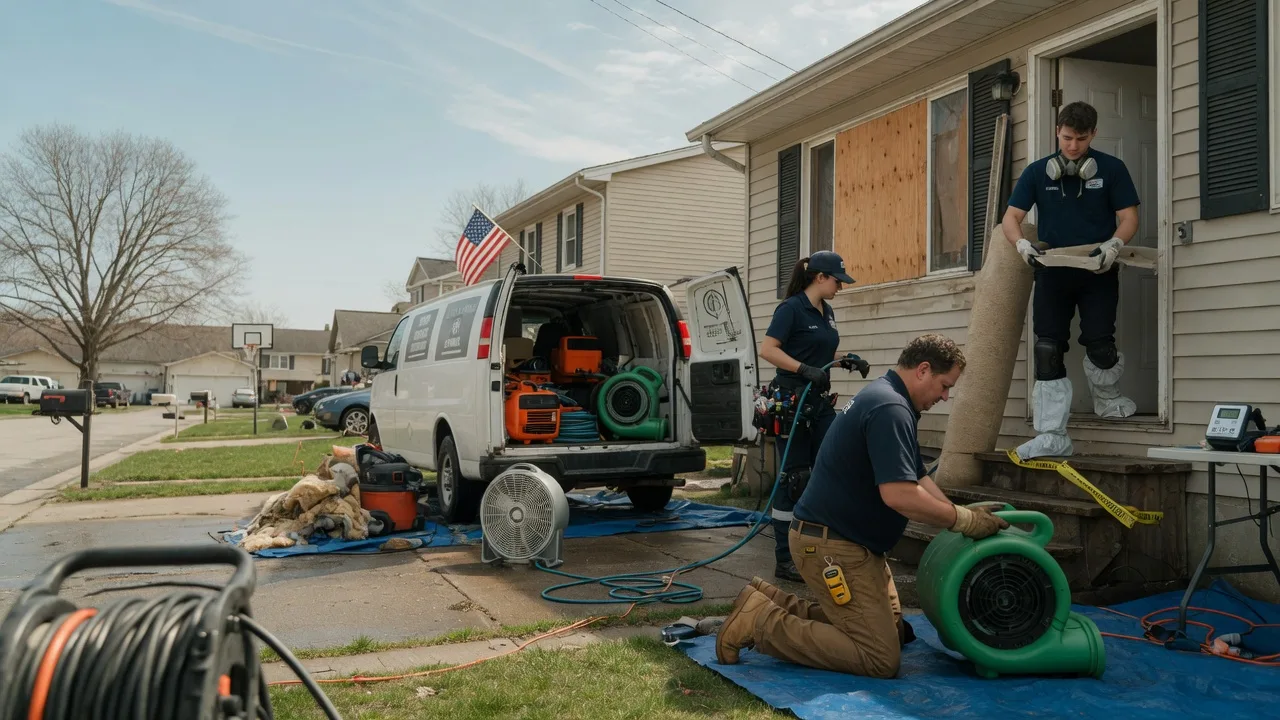 Water Damage Restoration in Minier, IL near me